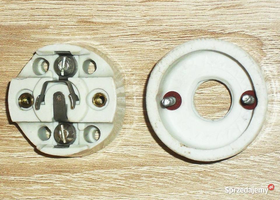 Oprawka E14 natablicowa ceramika porcelana PRL Gliwice sprzedam