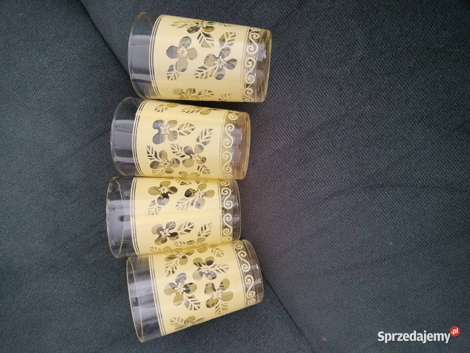 Zestaw szklanek z PRL Choszczno