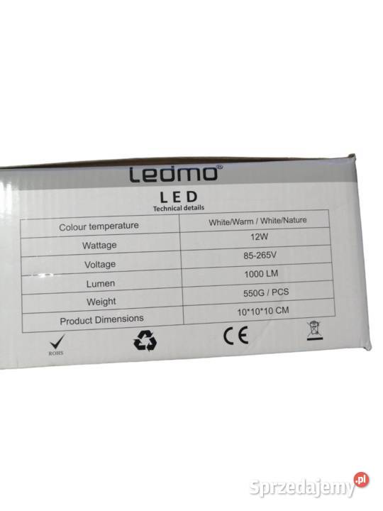 KINKIETY OGRODOWE LEDMO LED CZARNE 12 W Kpl 4 śląskie sprzedam
