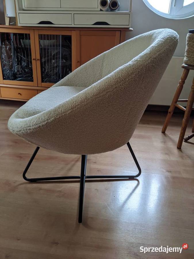 Fotel wypoczynkowy Celanic tkanina boucle kolor 80cm Warszawa