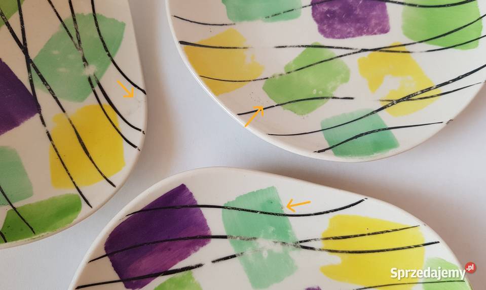 Zestaw patera 5 talerzyków Pruszków Pikasiak Sosnowiec