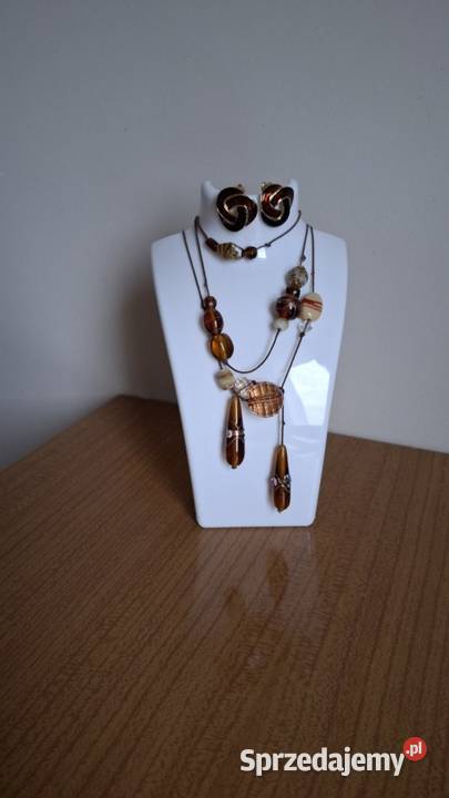 Sprzedam sotuar ze szkła murano i klipsy lubelskie Lublin