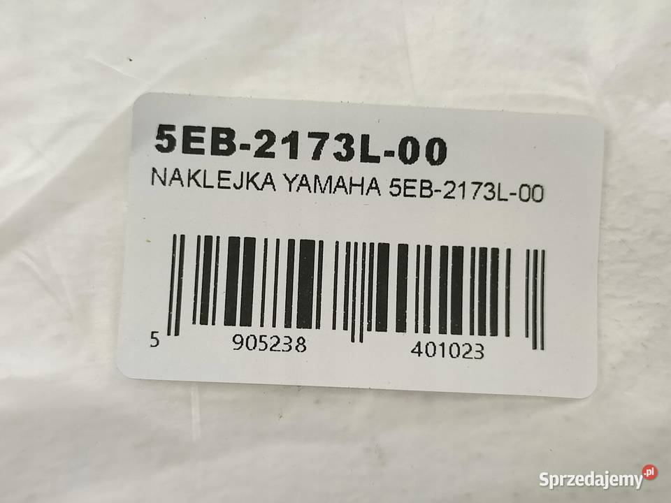 NAKLEJKA NA ZADUPEK L STR YAMAHA YZFR6 1999 Akcesoria samochodowe