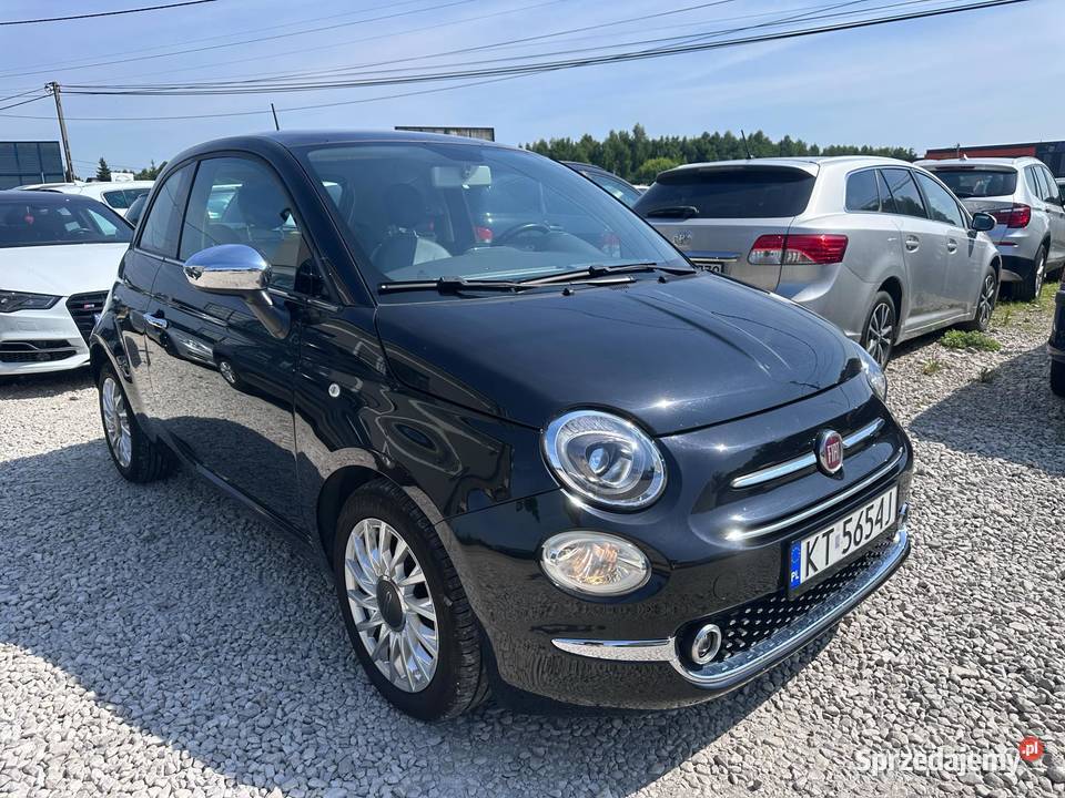 Fiat 500 Automat 2016 Benzyna czujnik deszczu Ładna
