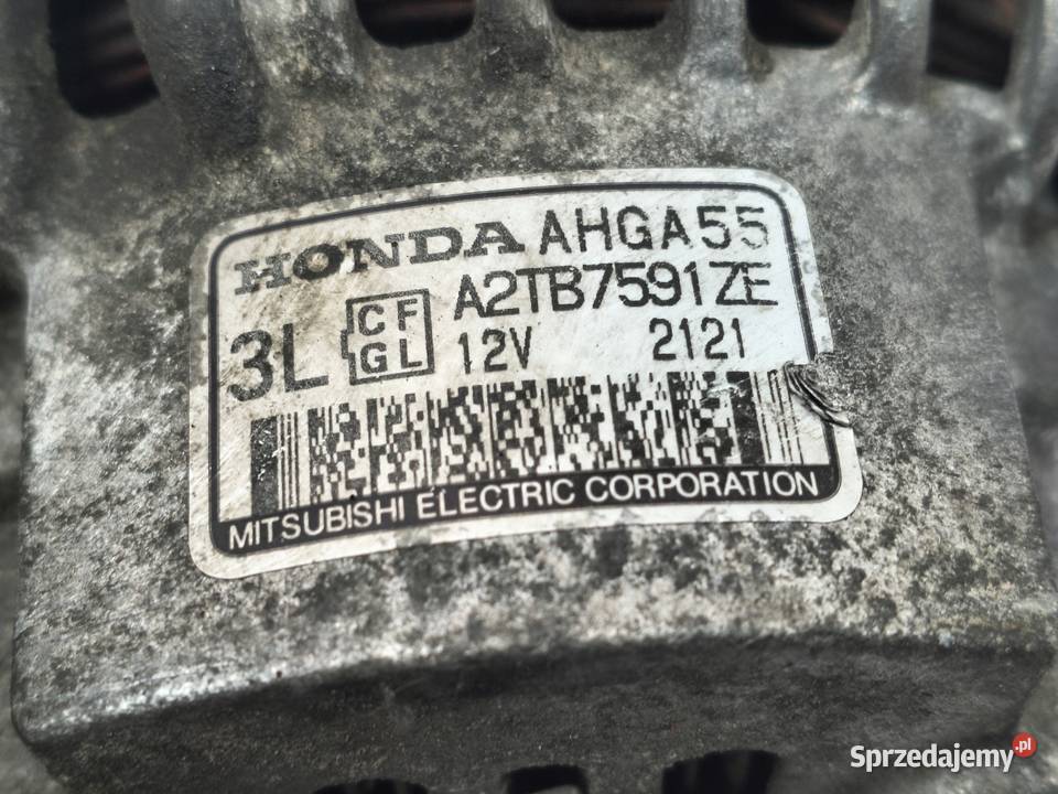 ALTERNATOR Honda CRV II 20 iVTEC A2TB7591ZE Układ elektryczny silnika lubelskie