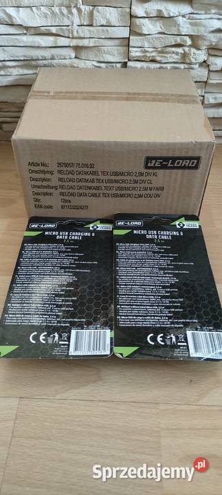 USBA micro USB NOWE KABLE RELOAD Micro USB 25 m łódzkie Łódź