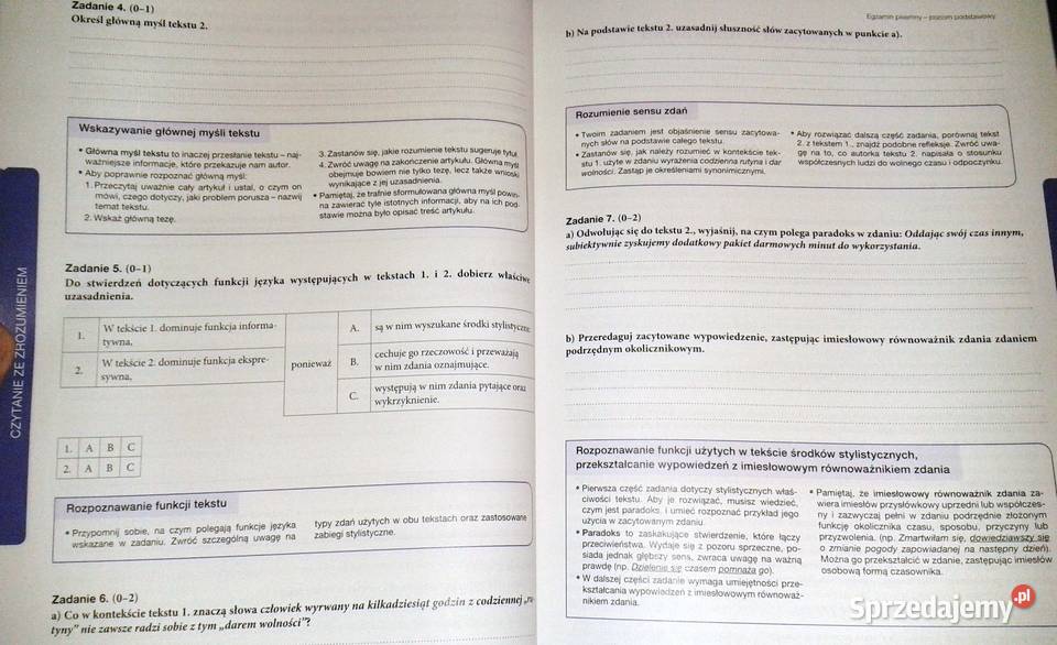 Język polski Teraz matura Zadania i arkusze M Chełm