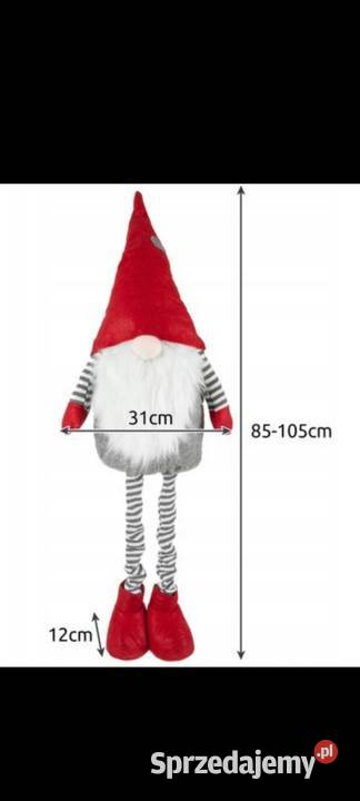 Skrzat krasnal świąteczny duży regulowany Szubin