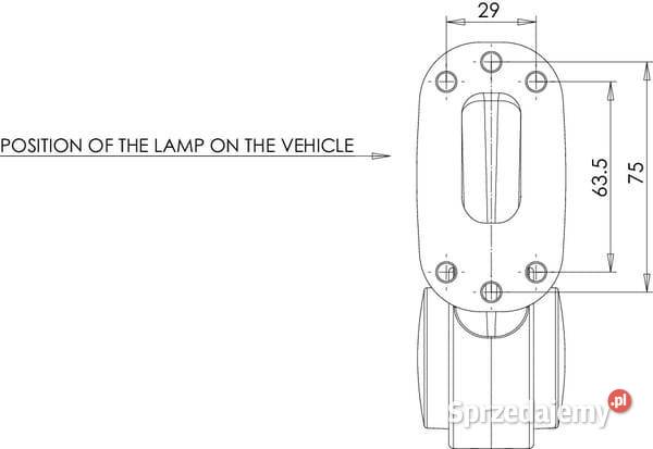 Lampa obrysowa LED lewa 1224V Kramp LA30002 Oświetlenie Kamionna