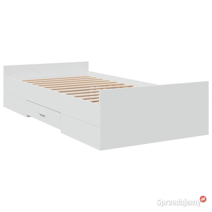 Rama łóżka z szufladami biała 75x190 WM3280349 193cm Warszawa sprzedam