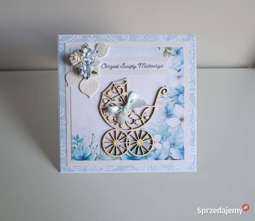 Personalizowana Kartka ręcznie robiona na Łódź
