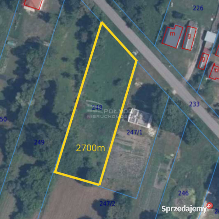 2700 m Działka na sprzedaż Spokojna okolica Nieruchomości Chutcze