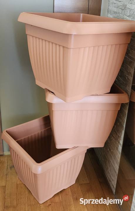 Duża donica kwadratowa Prisperplast Donice ogrodowe Warszawa sprzedam