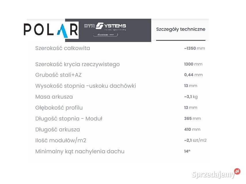 Blachodachówka POLAR ONYX z kruszywem skalnym Hajnówka
