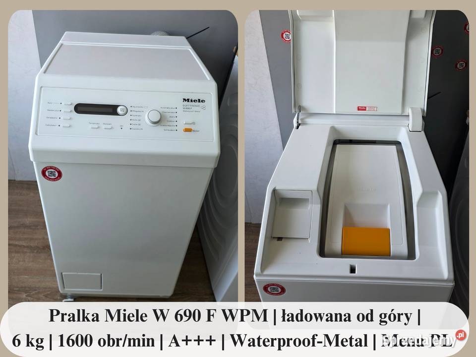 Pralka Miele W 690 F WPM ładowana góry 6 1600 Wrocław
