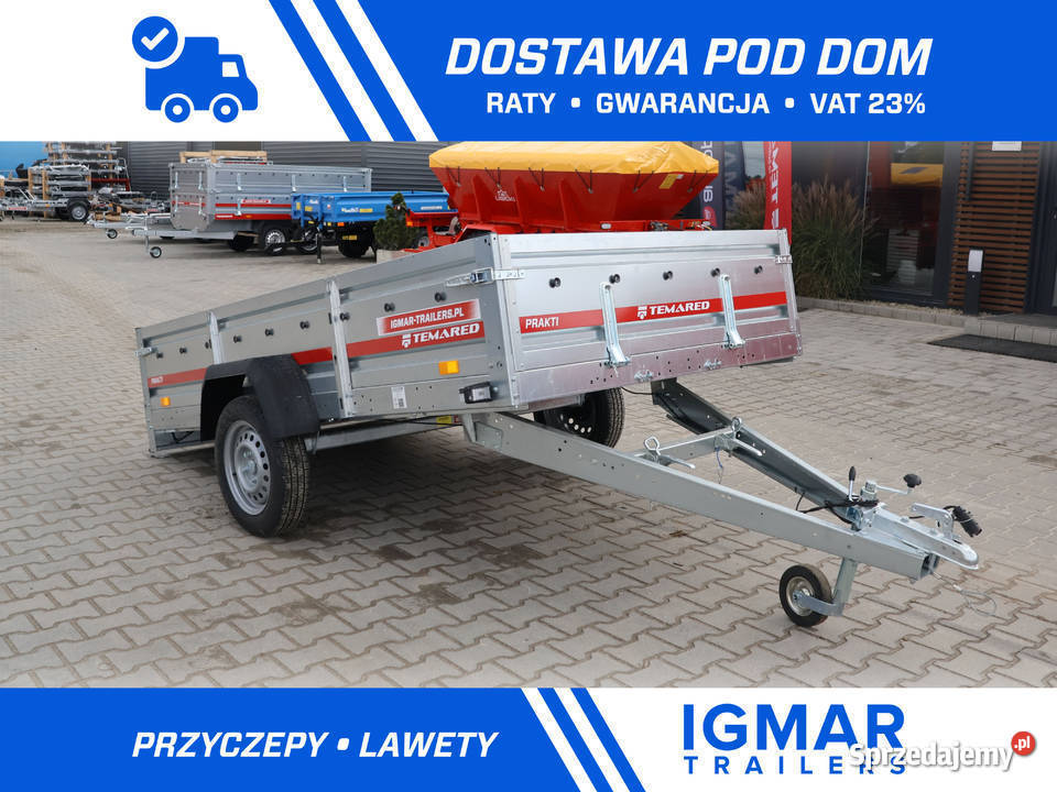 Przyczepka samochodowa 264x150 DMC 750 uchylna śląskie