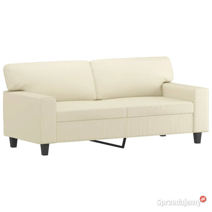 2osobowa sofa kremowy 140 sztuczna skóra Sofy i kanapy Warszawa