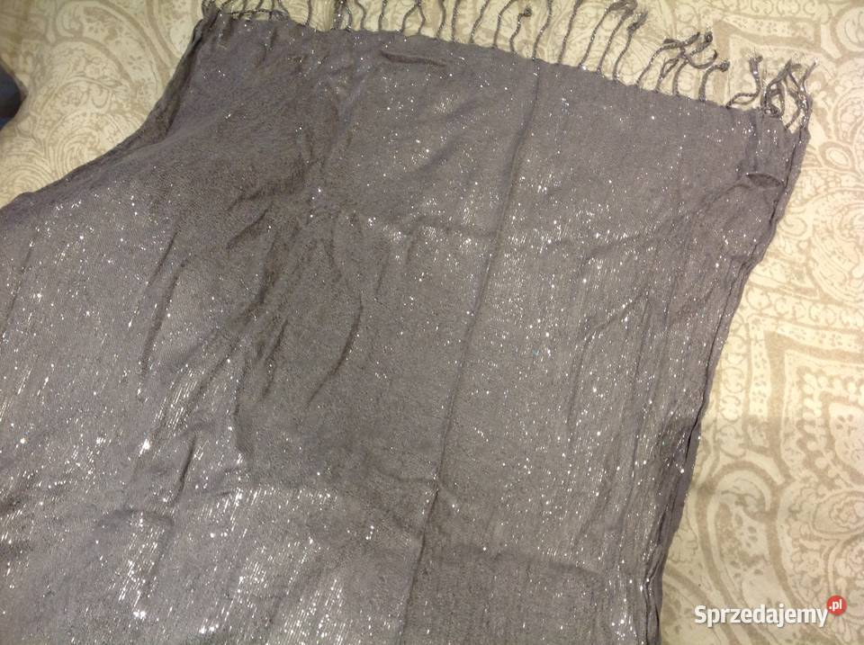 Szal Szalik damski Srebrna nitka lubuskie Nowa Sól