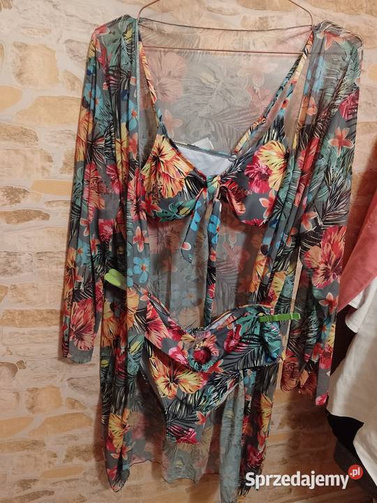 40L Shein Zestaw plażowy bikini i narzutka NOWY Inna marka Kraków