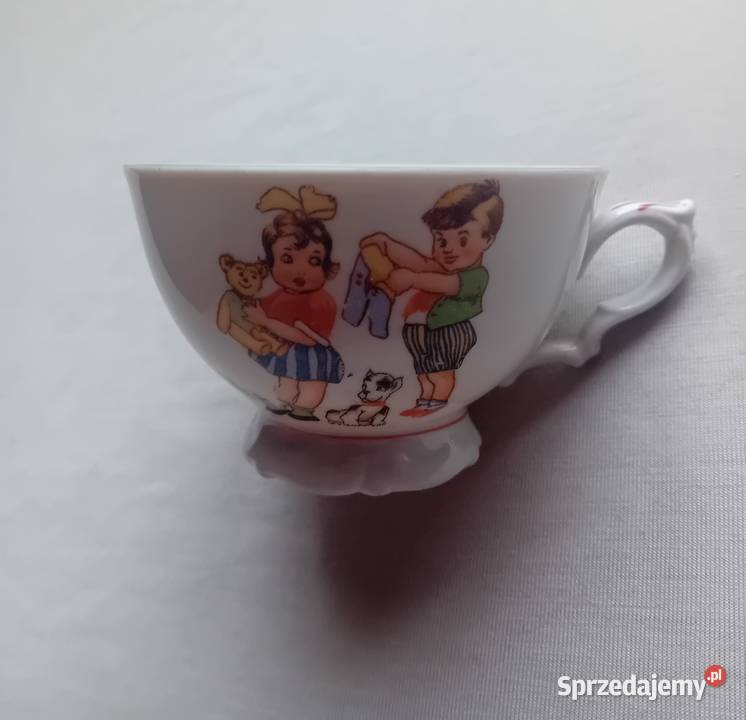 Filiżanka z serwisu dzieci Kahla okres 194045 Porcelana i szkło Koźminek