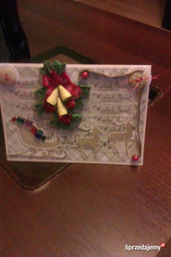 Kartki robione scrapbooking quilling chrzest świ Rękodzieło śląskie Katowice