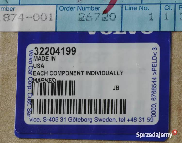 VOLVO S60 S60CC II zestaw montazowy tylna kamera sprzedam