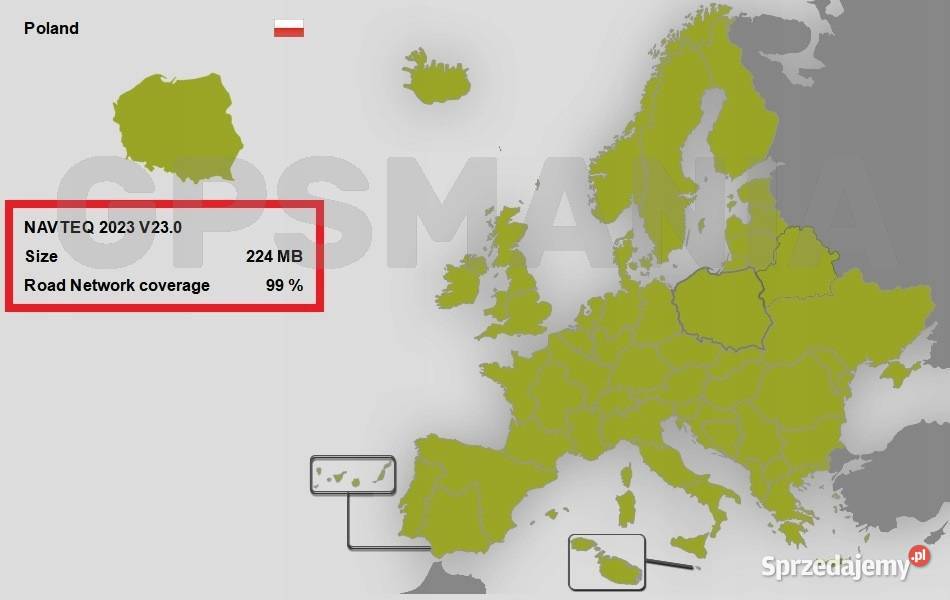 Becker Map Pilot 2023 V230 Mapa Mercedes Europa łódzkie Łódź