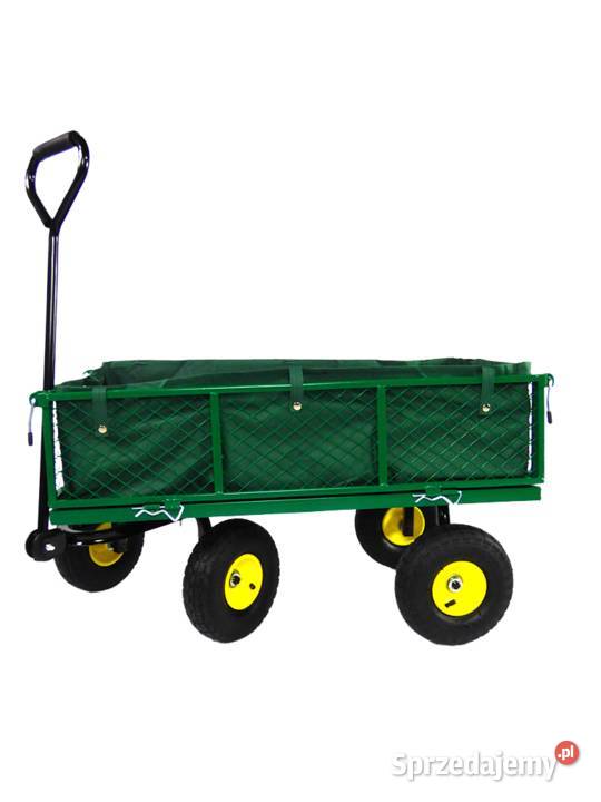 Wózek ogrodowy transportowy przyczepka Otwierane Taczki i wózki Dom i Ogród Krzepice