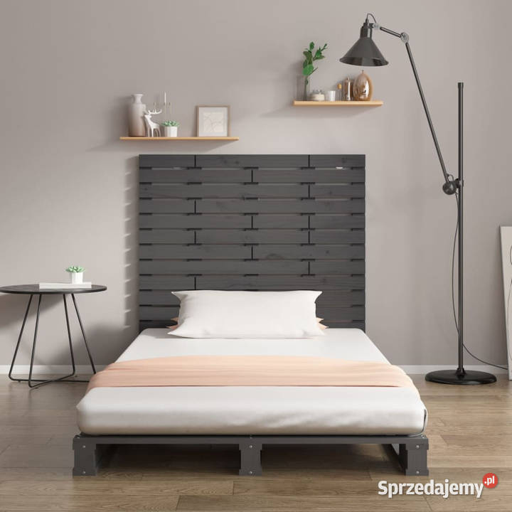Wezgłowie łóżka szare 106x3x915 lite drewno Warszawa sprzedam