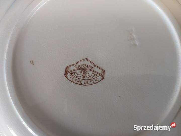Antyczny talerz głęboki Sarreguemines UC Skwierzyna sprzedam