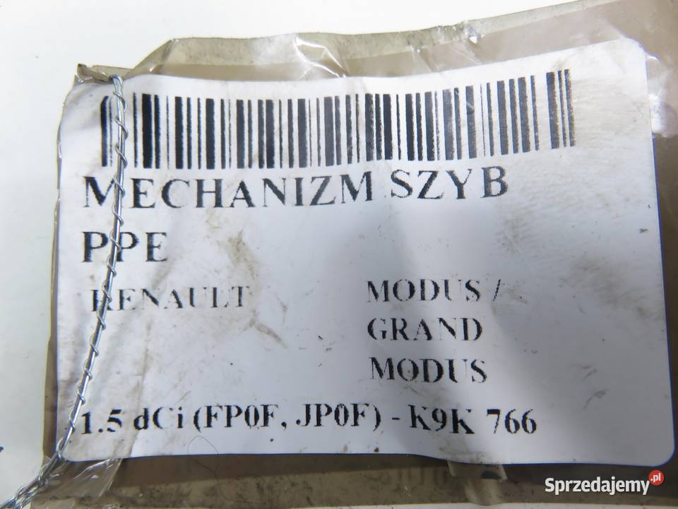 PODNOŚNIK SZYBY PRAWY PRZEDNI RENAULT MODUS