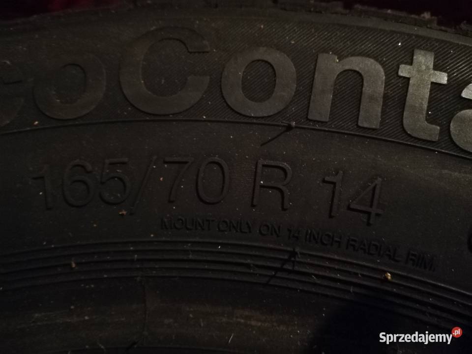 Opony Continental 16570 R14 4 nowe sprzedam