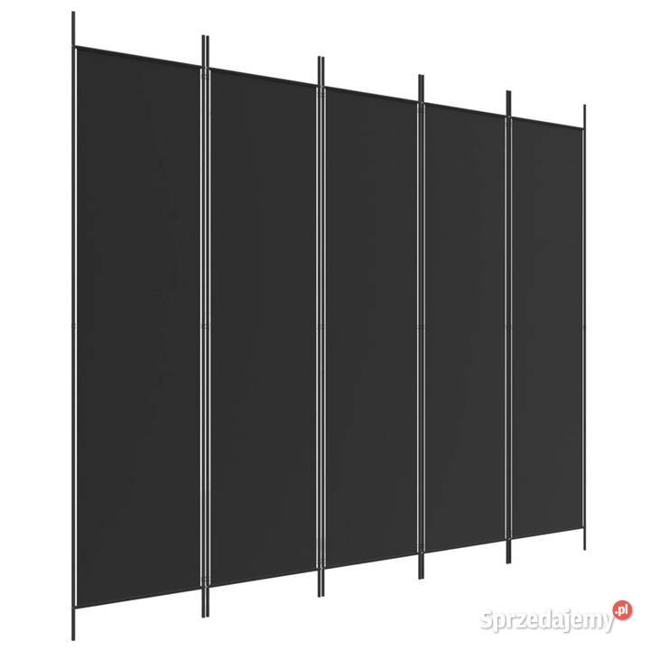 vidaXL Parawan 5panelowy czarny 250x200 sprzedam
