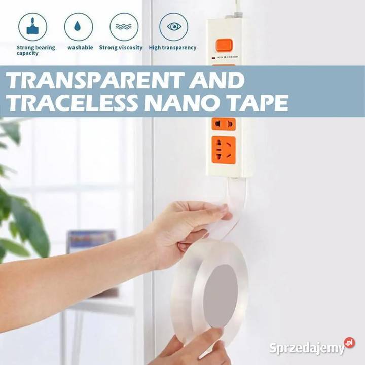Taśma Nano Tape mocna dwustronna wodoodporna 2 Pozostałe