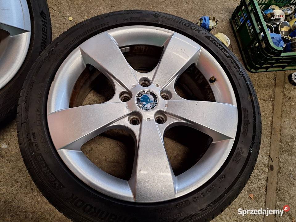 Alufelgi 5x112 17 ET54 SKODA Octavia II koła Choceń sprzedam