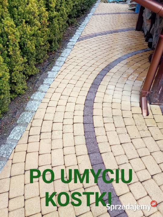 Mycie kostki brukowej elewacji
