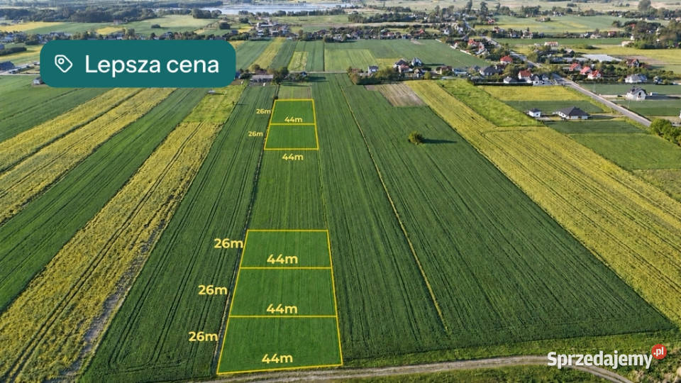 działki z WZ koło Zamościa utwardzona Pniówek sprzedam
