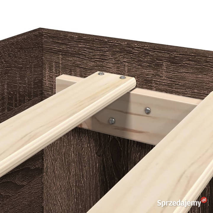 Łóżko bez materaca brązowy dąb 120x200 WM3295666