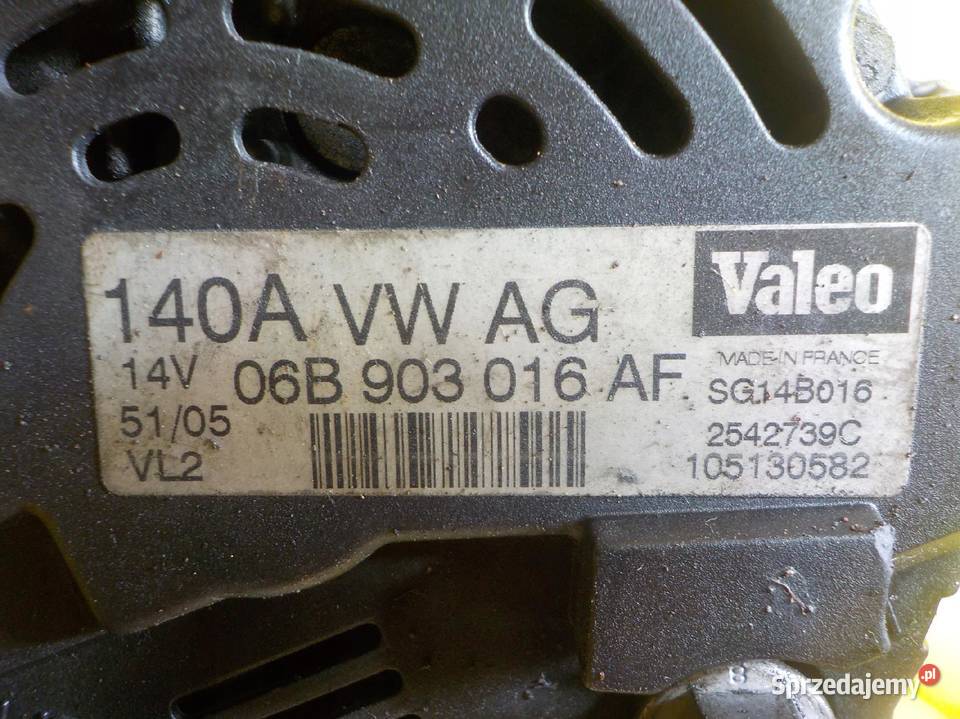 AUDI A4 B7 EXEO 20 TFSI 08r 200 BWE alternator Układ elektryczny silnika
