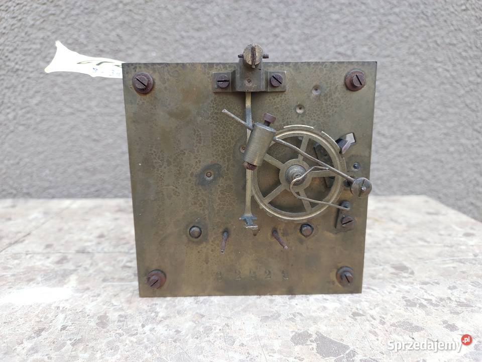 618 Mechanizm starego zegara ściennego pełna Tczew