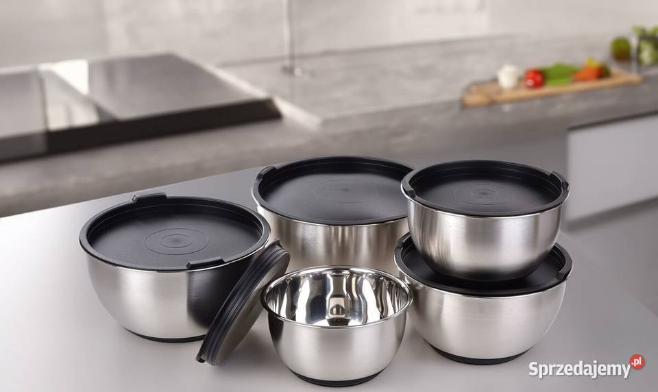 10elementowy zestaw nierdzewnych mis do ciasta z mazowieckie Warszawa