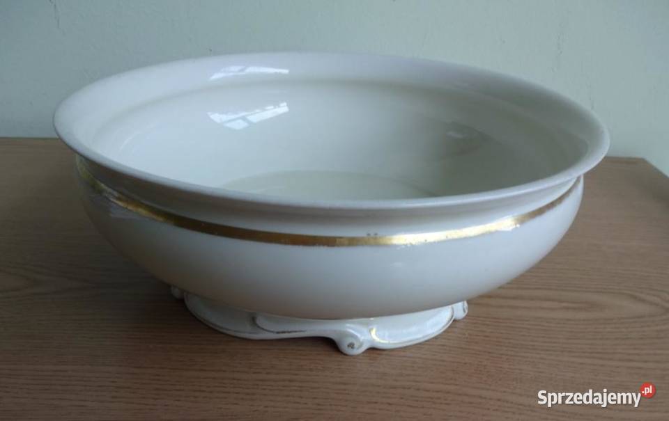Stara Miska Porcelanowa Ecru Fabryka Frstenberg Dom i Ogród Poznań