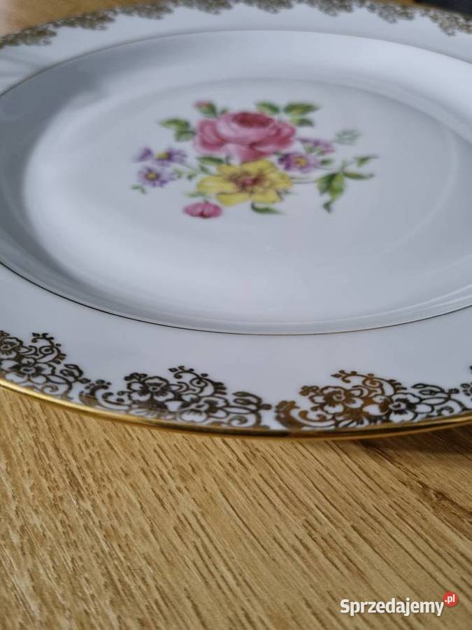 Talerz Porcelana Francuska Limoges Unikat wielkopolskie Wola Podłężna