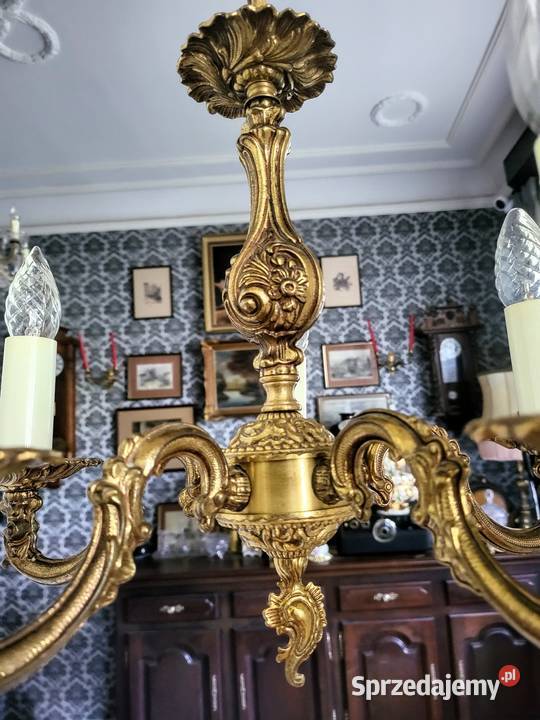 Mały Mosiężny Żyrandol Kalisz