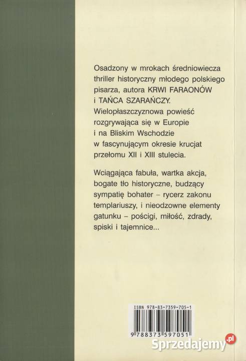 BRACTWO MANDYLIONU Wojciech Dutka thrillery, sensacyjne Gorzów Wielkopolski