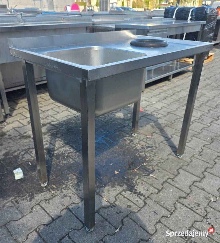 Zlew 1 komorowy z Dziurą Na Odpady 1006085 M1609 Nowe Skalmierzyce