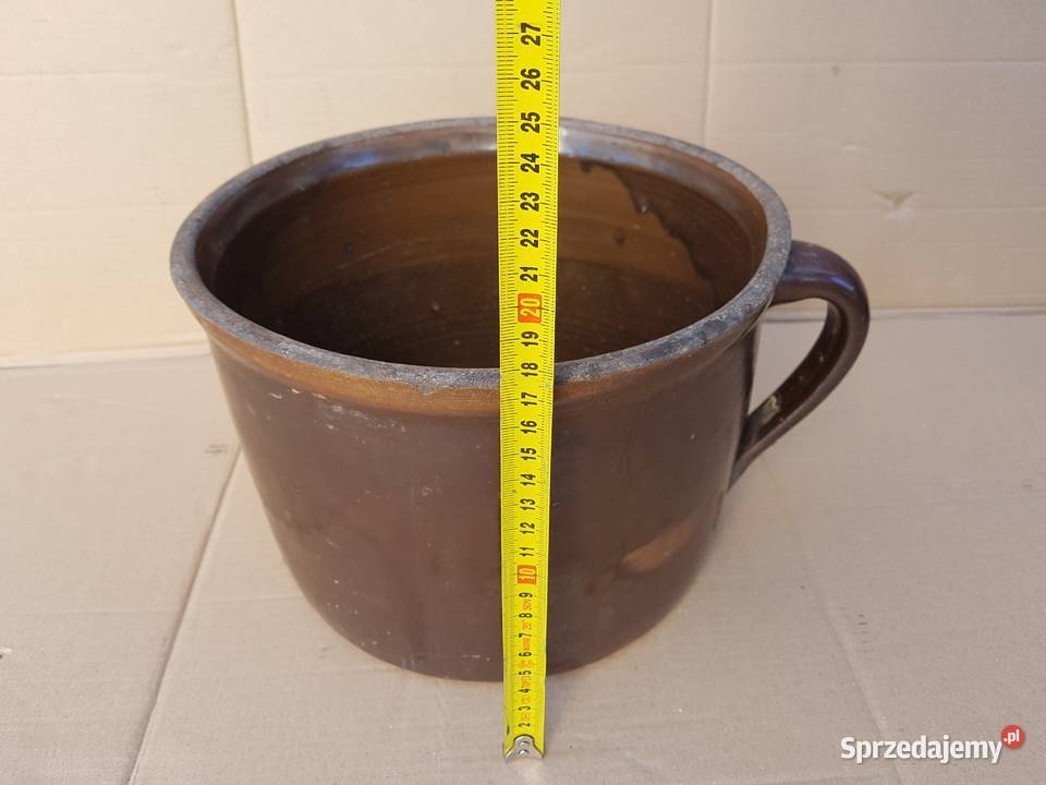 garnek gliniany lata 60 vintage Pozostałe