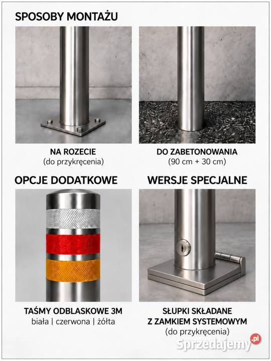 Odbojnica słupowa słupek ochronny ze stali Słupki małopolskie Kraków sprzedam