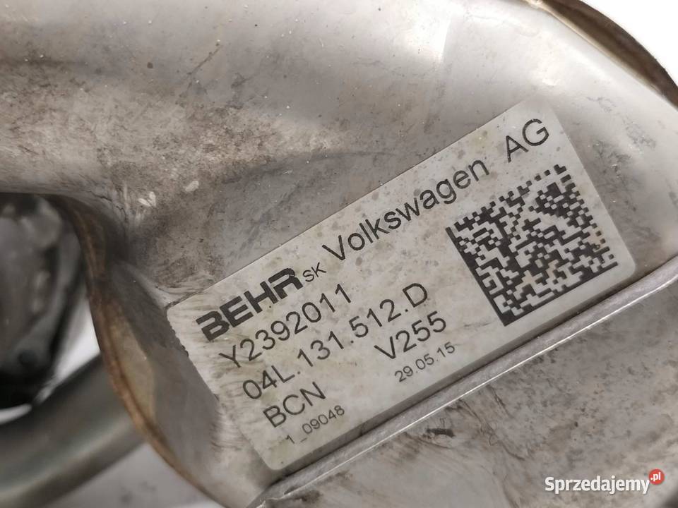 CHŁODNICA SPALIN 04L131512D 20 TDI VW Volkswagen świętokrzyskie