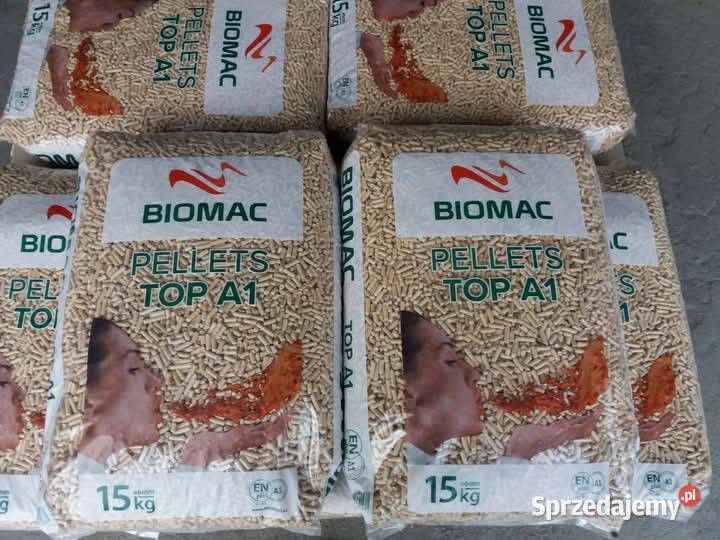 Pellet świerkowy Biomac Top A1 z certyfikatem Smolec